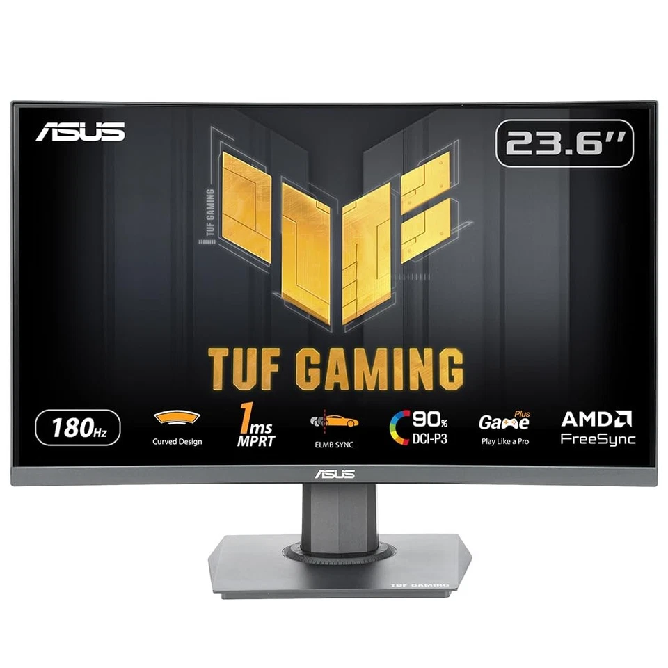 ASUS TUF Gaming VG24VQER - 24 Zoll Curved Monitor mit 180 Hz und 1ms Reaktionsze - Bild 1 von 1