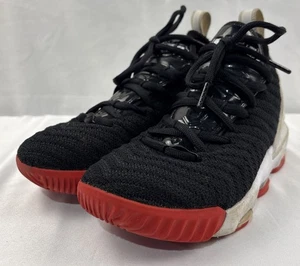 Nike Lebron XVI 16 GS Bred Black White Red Size: 4.5Y. - Picture 1 of 17