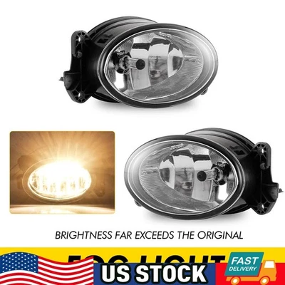 For 2007-2009 Mercedes Benz E320 R320 E63 AMG Fog Lights Clear Glass Lens Lamp - Image 1 of 4