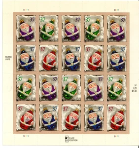 Scott 3883-3886 37¢ Adornos de Santa MNH Envío Gratis en EE. UU. - Imagen 1 de 1
