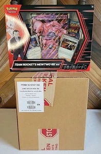 Pokemon Team Rocket's Mewtwo ex Caja 6 Caja Estuche. Beneficios Animales de Rescate - Imagen 1 de 3