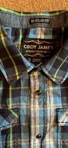 Cody James Boys Western Pearl Snap Shirt XL casual outdoor rodeo, Plaid - Picture 1 of 9
