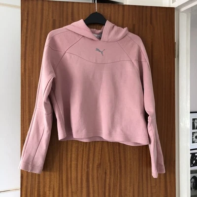Puma Ladies Cotton Pale Pink Sports Active Leisure Cosy Autumn Winter Hoodie,  S - Image 1 of 4