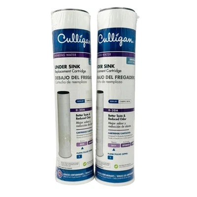 Culligan Under Sink D-20A Replacement Water Filters Universal Fit 12-Month 2-Pk - Image 1 of 4
