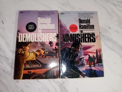 Matt Helm - The Vanishers & The Demolishers By Donald Hamilton - First Printings - Image 1 of 4