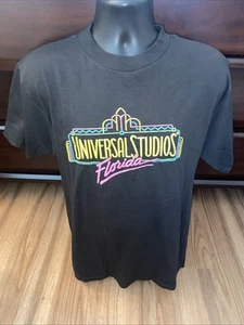 NWT Vintage Universal Studios Neon Puff Print T Shirt Size Large Made In U.S.A. - Picture 1 of 7