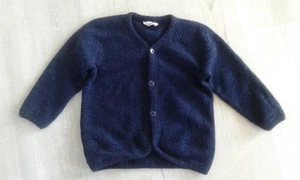 JOHA Wolljacke 100% Merinowolle Jungen Gr.86/92 dunkelblau - Bild 1 von 3