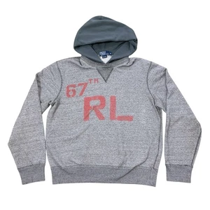 Vintage Polo Ralph Lauren After Hood Hoodie Medium RL 67 Military University - Bild 1 von 9