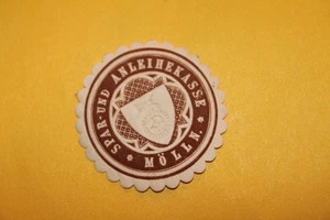 Siegelmarke - Spar- und Anleihkasse Mölln - Bild 1 von 2