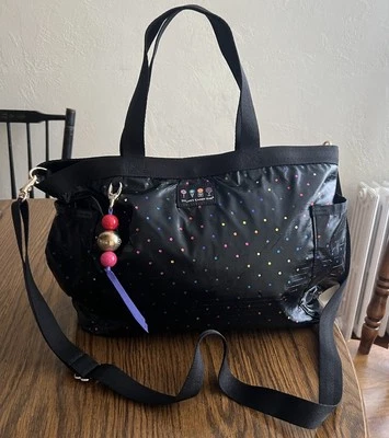 Lesportsac X Dylan’s Candy Bar Mountauk Tote Rainbow Foil Dot - Image 1 of 4