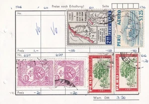 SA15 Peru 1940's-1960's selection of used and hinged stamps - Picture 1 of 1