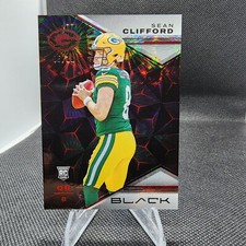2023 Panini Black FOTL Sean Clifford Ruby parallel card # 5/10