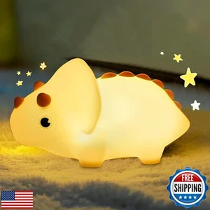 PVOGRT Dinosaurs Night Light for Kid,Cute Colorful Baby Nursery Nightlight Re - Picture 1 of 5