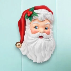 20in Vintage Retro Santa Head Wall Unit Christmas Decor *SHIPS WITHIN 10 DAYS* - Picture 1 of 1