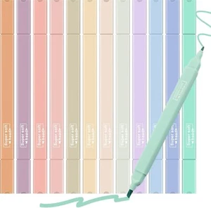 12 Pcs Pastel Highlighters Bible and Pens no Bleed Cute Markers...  - Picture 1 of 7