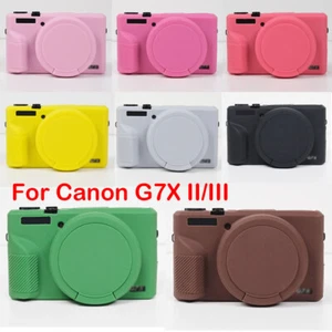 Camera Soft Silicone Skin Case 9C for Canon G7X Mark II/G7X Mark III NEW - Picture 1 of 25