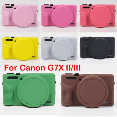 Camera Soft Silicone Skin Case 9C for Canon G7X Mark II/G7X Mark III NEW