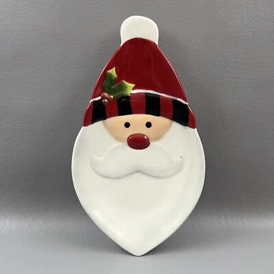 Fitz And Floyd Santa Santa! Dish Tray Christmas Decor - Image 1 of 4