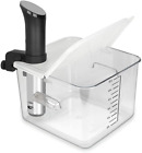 Sous Vide Container 12 Quart Collapsible Hinged Lid For Anova Cooker New