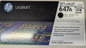 ✨ Tóner negro sellado original original HP LaserJet 647A CE260AC CE260A - Imagen 1 de 3
