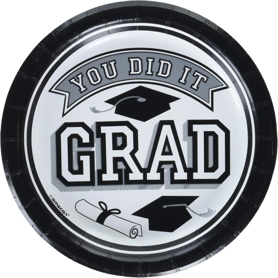 Fiel a tu espíritu escolar graduación fiesta temática 6,75" platos de postre 11 COLORES Foto 1 de 1