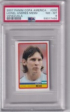 2007 Copa America Panini No. 200 Lionel Messi PSA 8