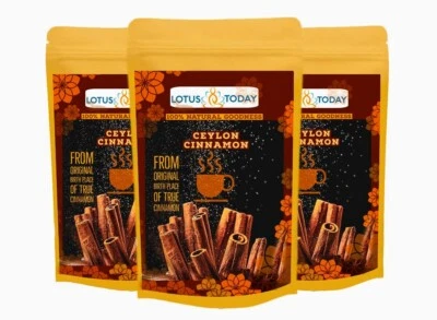 LOTUSTODAY Té Chai, Té Puro de Canela de Ceilán, Té de Desintoxicación Té Fitness 21-100 Bolsas Foto 1 de 3