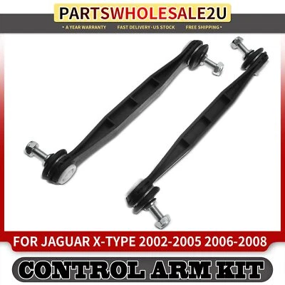 Eslabón de extremo de barra estabilizadora delantera 2 piezas para Jaguar X-Type 02-08 2,5 L 3,0 L DOHC Foto 1 de 4