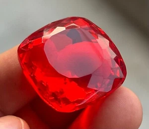 Orange Fire Opal 85 Cts Certified Cushion Cut Translucent Maxican Loose gems - Picture 1 of 12