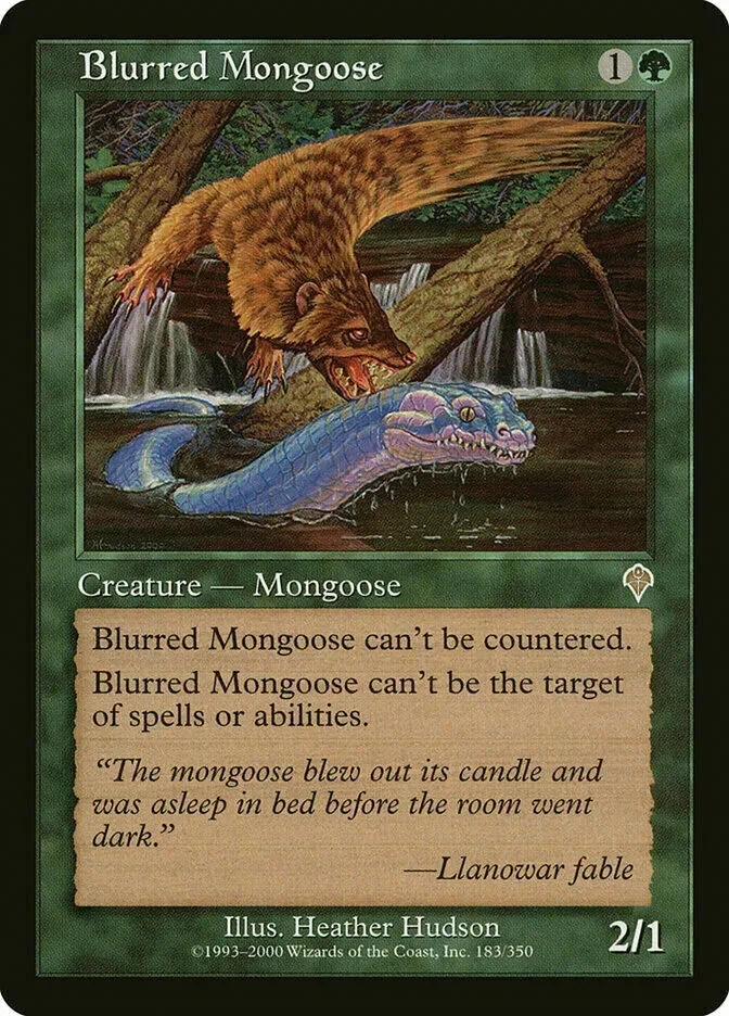 Blurred Mongoose (INV 183) Lightly Played - MTG single - Image 1 of 1