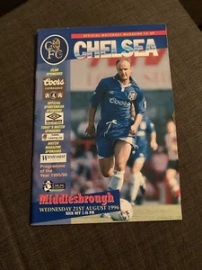 1996 Chelsea V Middlesbrough Soccer/football Programme - Picture 1 of 2