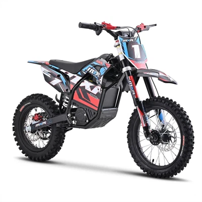 FUN:BIKES FunBikes MXR 2000w 60v Li 14/12 64cm Blue MX Electric Dirt Bike