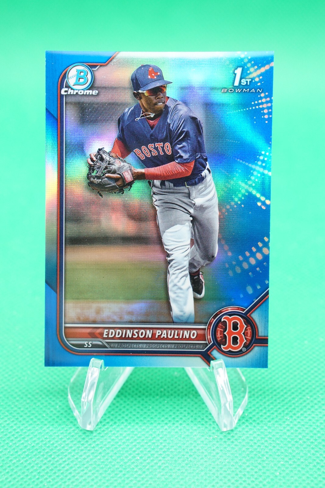 2022 Bowman Chrome Prospects Blue Refractor /150 #BCP-175 Eddinson Paulino LB1
