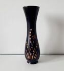 Wooden Hand Crafted Vase Carved Design 36cm Tall Ornamental/ Decorative 