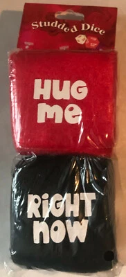 Dan Dee ~ "Studded Dice" ~ Funny Adult Dice Game ~ 1 Red/1 Black Die ~ Brand New - Image 1 of 4