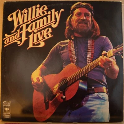 WILLIE NELSON - WILLIE AND FAMILY LIVE - Vinyl LP - 1977 - CBS - VG (2224) - Image 1 of 4