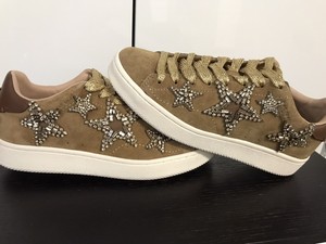 coach gold tennis shoes