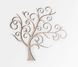 Wooden Shape Tree Flourish Decor for Weddings, Wooden Cut Out, Home Decor - Picture 1 of 2