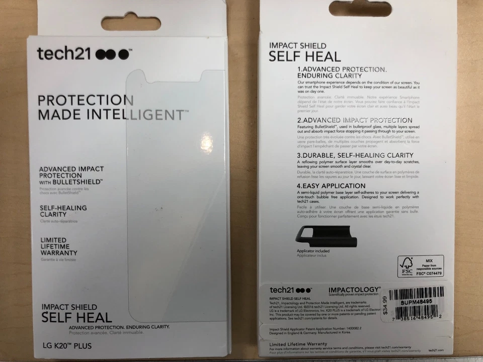 Tech21 LG K20 Plus Impact Shield / Anti-Scratch Screen Protector for LG K20 Plus - Image 1 of 1