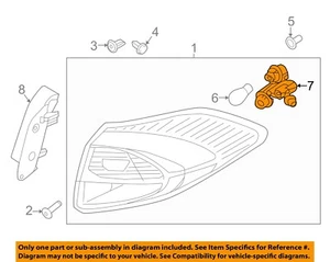HYUNDAI OEM 16-18 Tucson Taillight Tail Light Lamp Rear-Socket & Wire 92480D3110 - Picture 1 of 2