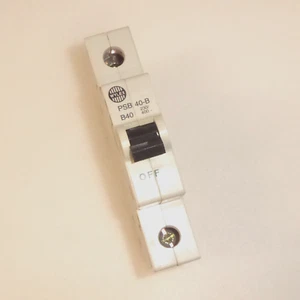 1x Wylex PSB40-B Single Pole 40A 230/400 B40 MCB Din Rail Mount - Picture 1 of 6