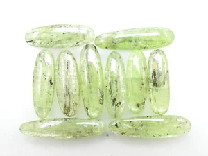 Green Kyanite Smooth Cabochon Lot/10Piece 43X10X4To31X10X5MM Approx 100%Natural - Picture 1 of 9