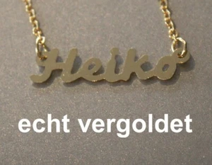Classy Necklace Heiko Chain Real Gold Plated Name Necklace New - Picture 1 of 1