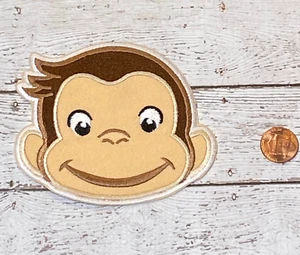 Parche bordado para planchar/coser Curious George, apliques 3,5' H por 4" - Imagen 1 de 4