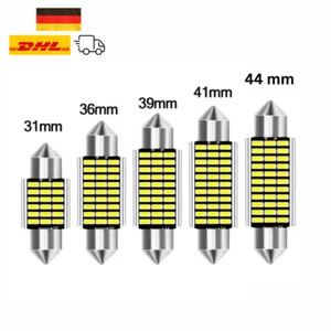 LED-Auto-Glühbirnen C5W C10W 12/24v 31/36/39/41/44mm Innenbeleuchtung Weiß - Bild 1 von 9