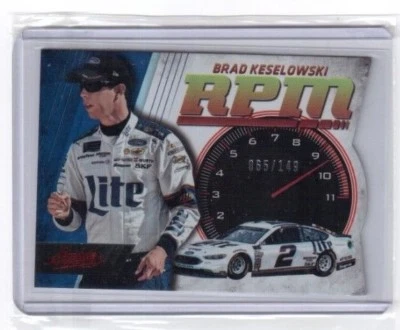 2017 Panini Nascar Absolute Racing RPM Red Brad Keselowski 065/149 - Image 1 of 2