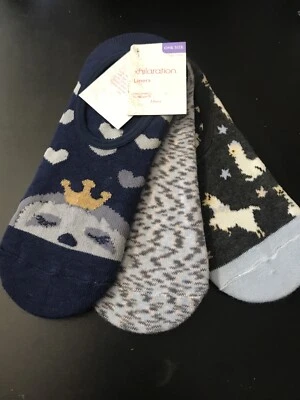 Xhilaration Mujer Forros Calcetines Empuñaduras en el Talón para Ajuste Seguro 3 Pares Talla Única  Foto 1 de 4