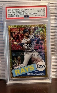 RANDY AROZARENA - 2020 TOPPS SILVER PACK SERIES 2 - GOLD REFRACTOR - GEM MT 10 - Picture 1 of 3