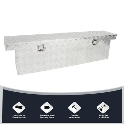 60"X12"X14" Pickup Truck Trunk Bed Tool Box Underbody Trailer Storage w/Lock - Imagem 1 de 4