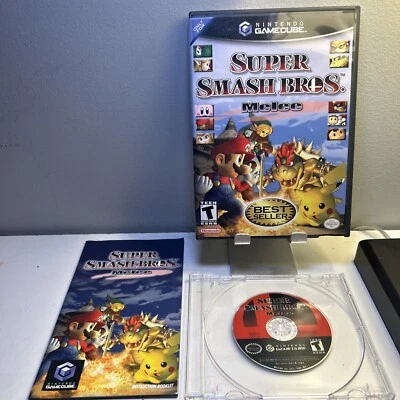 Super Smash Bros Melee GameCube - BRAND NEW L🔴🔴K 🔥🔥 Complete CIB  - Image 1 of 4